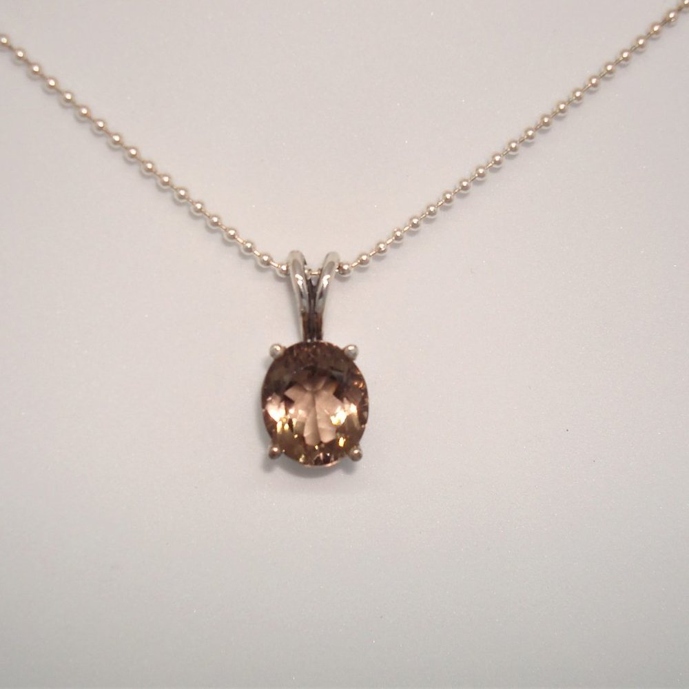 Smokey Topaz Sterling Silver Pendant